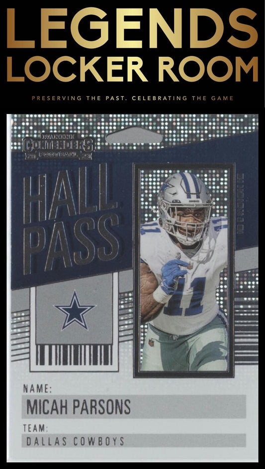 2023 Panini Contenders #16 Micah Parsons Hall Pass