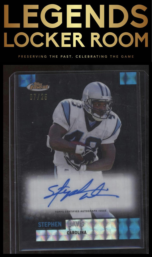 2024 Finest #FBA-SD Stephen Davis Flashback Autographs Black Refractor #/25