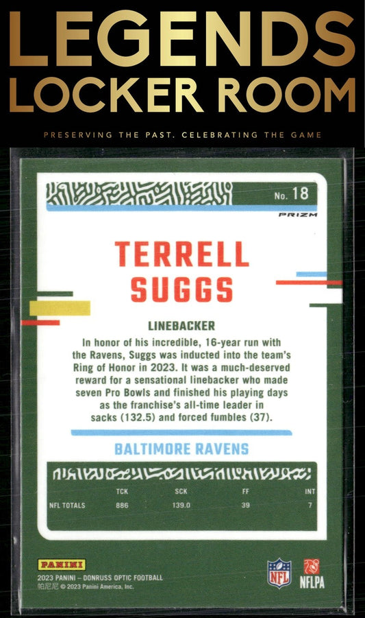 2023 Donruss Optic #18 Terrell Suggs Holo