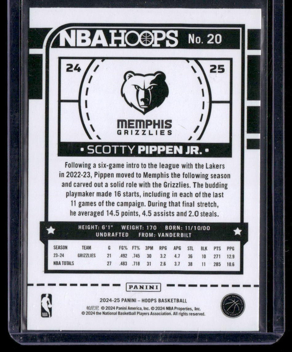 2024-25 Hoops #20 Scotty Pippen Jr.