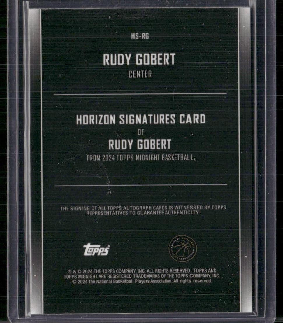 2023-24 Topps Midnight #HS-RG Rudy Gobert Horizon Signatures /50