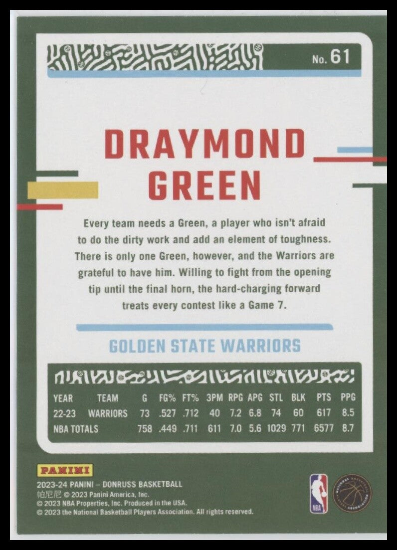 2023-24 Donruss #61 Draymond Green