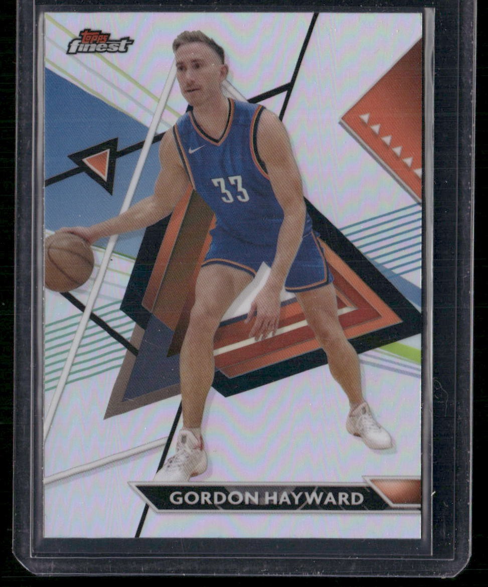 Topps Finest #107 Gordon Hayward Refractor