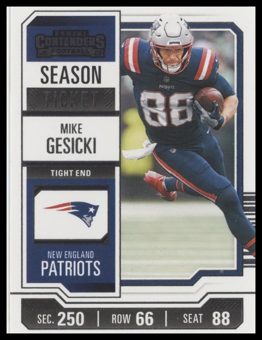 2023 Panini Contenders #70 Mike Gesicki
