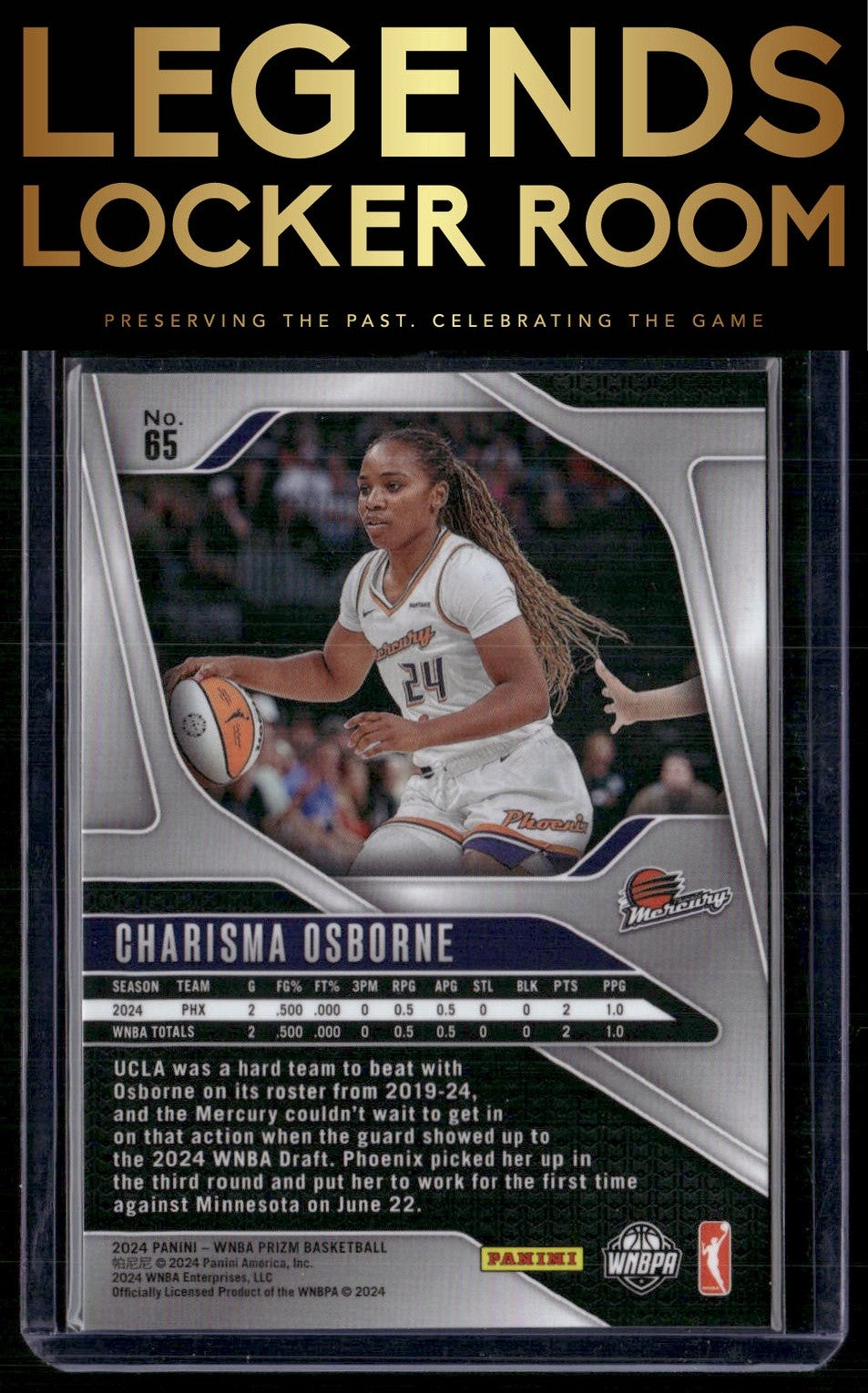 2024 Panini Prizm WNBA #65 Charisma Osborne