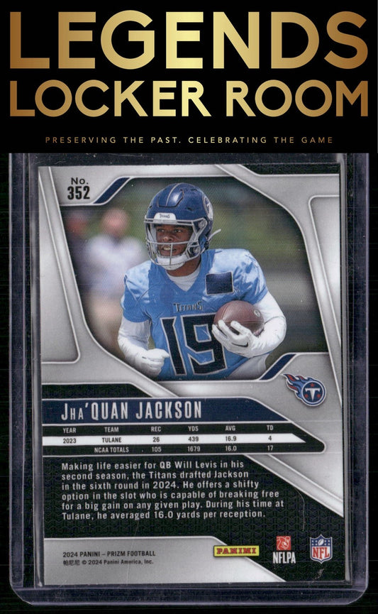 2024 Panini Prizm #352 Jha'Quan Jackson