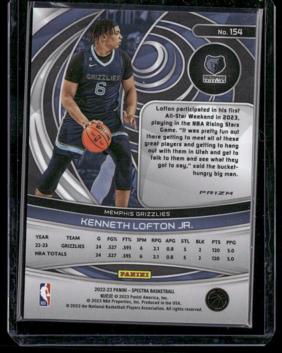 2022-23 Panini Spectra #154 Kenneth Lofton Jr.