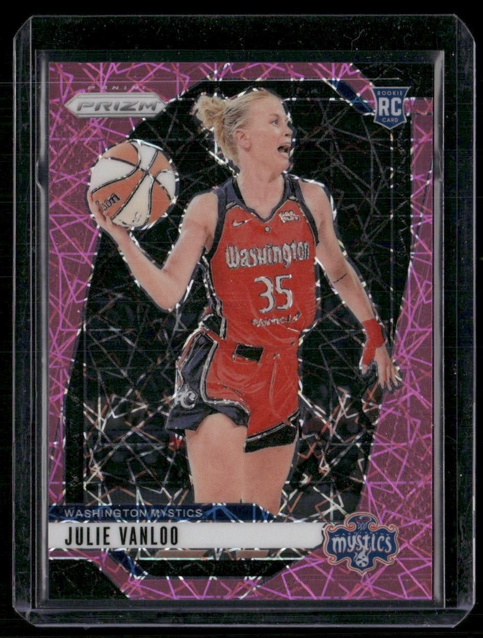 2024 Panini Prizm WNBA #42 Julie Vanloo Pink Velocity Prizms #/79