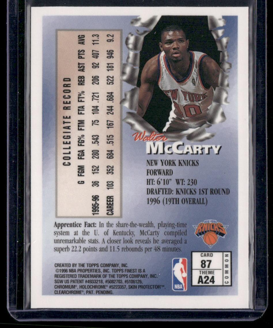 1996-97 Finest #87 Walter McCarty
