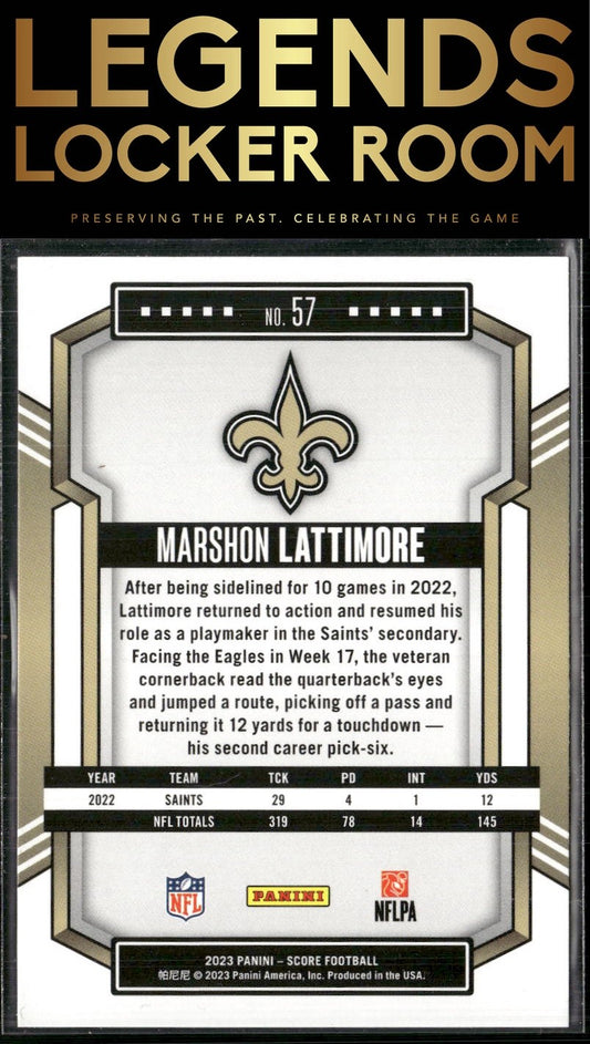 2023 Score #57 Marshon Lattimore