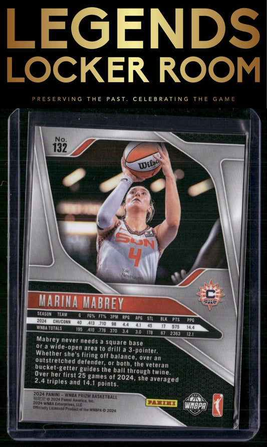 2024 Panini Prizm WNBA #132 Marina Mabrey