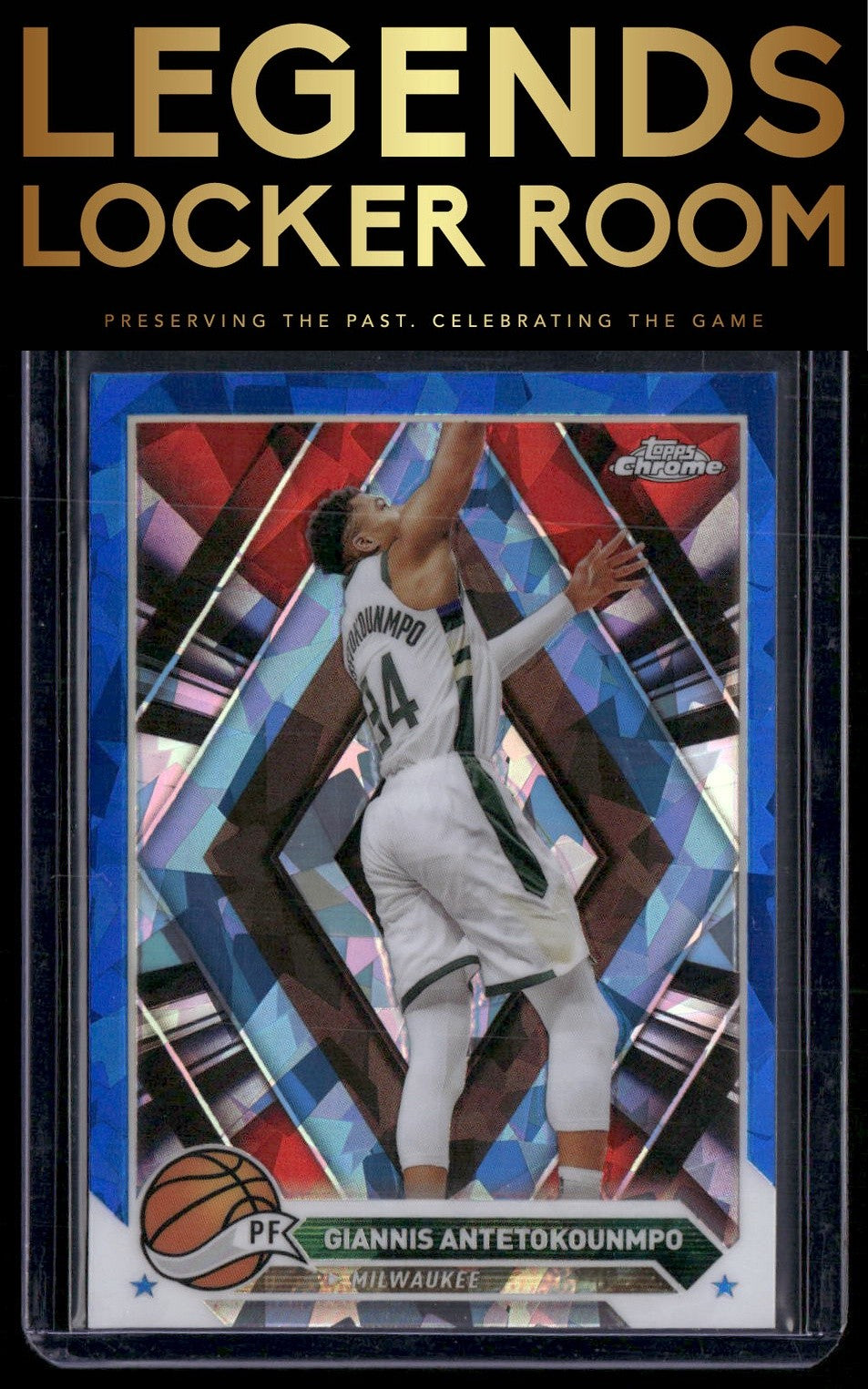 2023-24 Topps Chrome Sapphire Edition #15 Giannis Antetokounmpo