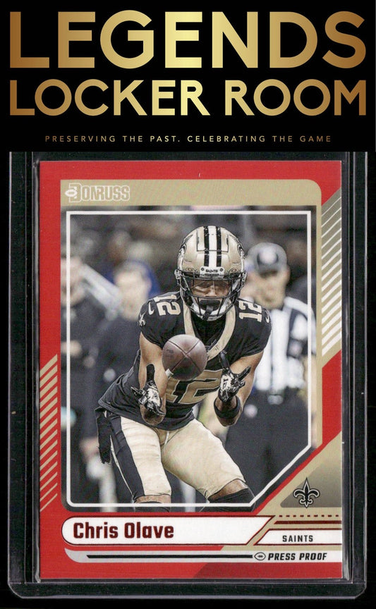2024 Donruss #33 Chris Olave Press Proof Red