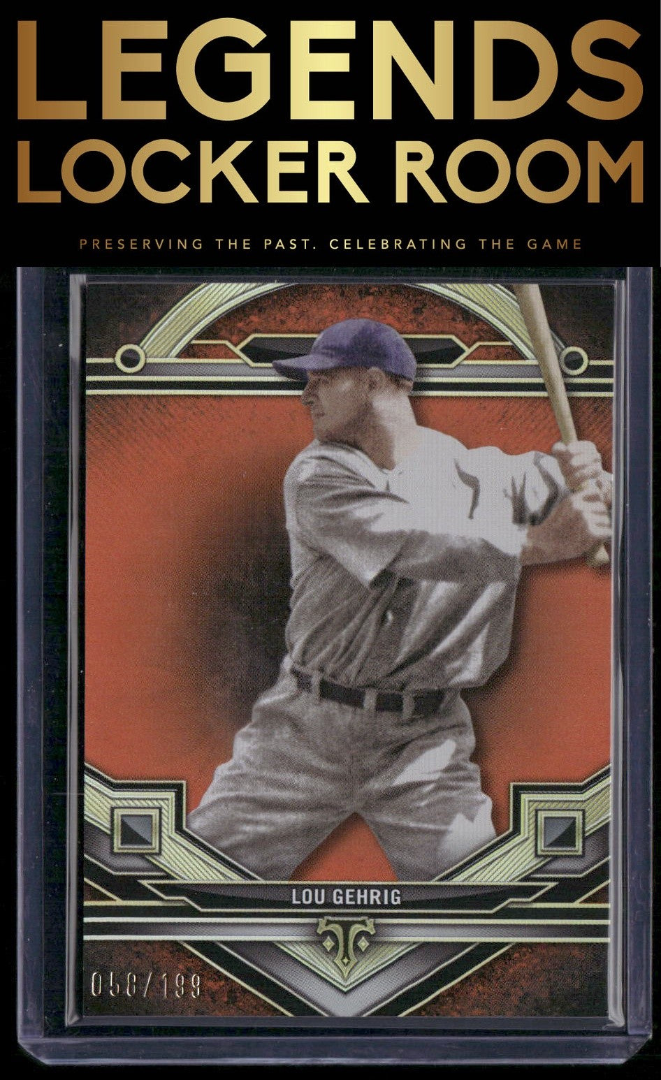 2024 Topps Triple Threads #66 Lou Gehrig Amber #/199