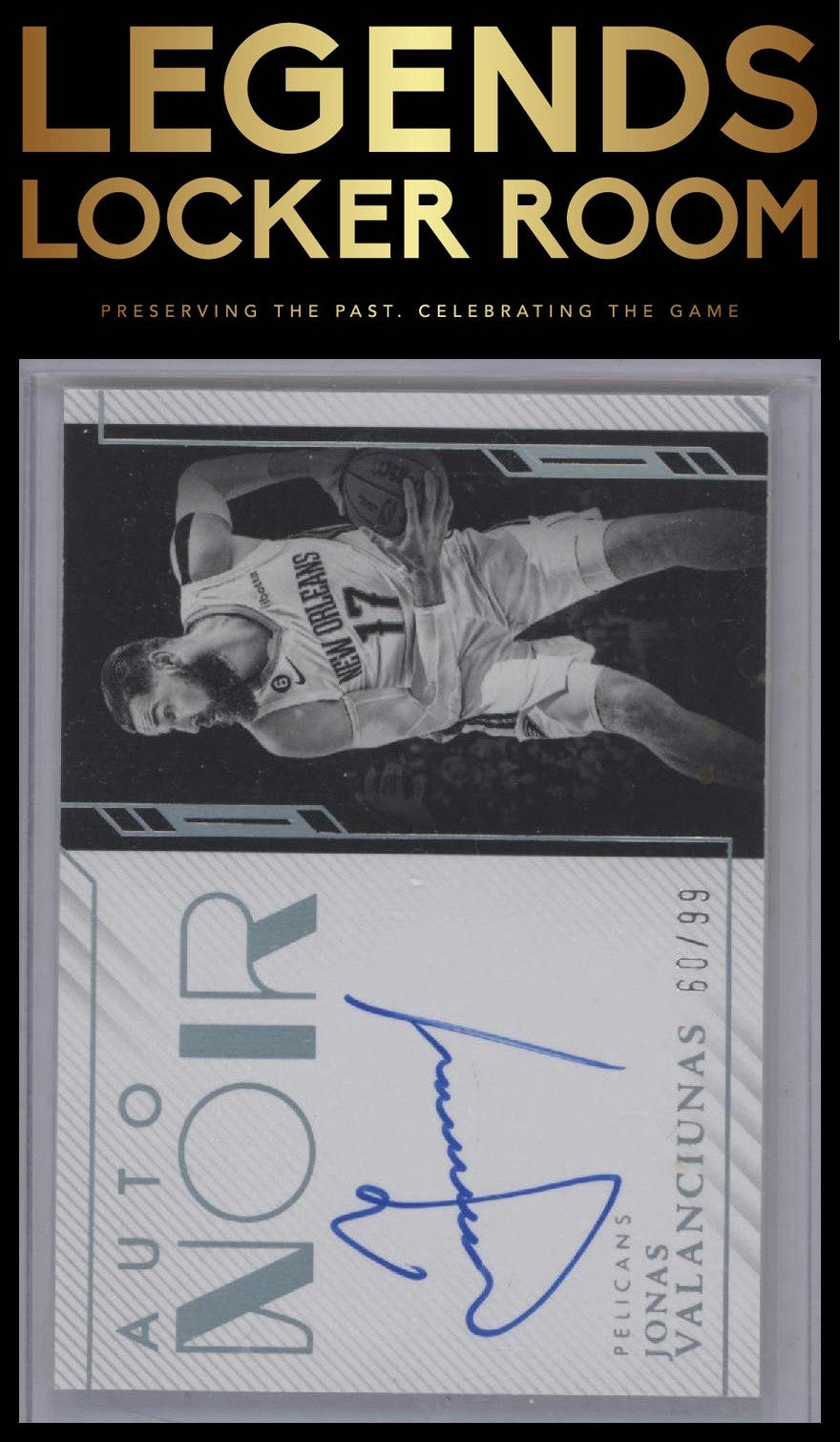 2023-24 Panini Noir Jonas Valanciunas 2022 Panini Noir - Auto /99