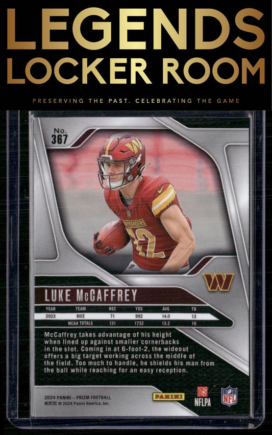 2024 Panini Prizm #367 Luke McCaffrey