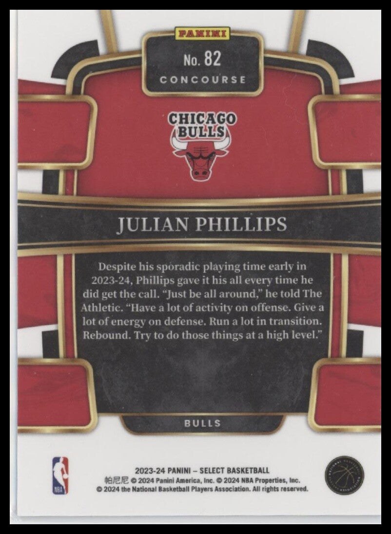 2023-24 Panini Select #82 Julian Phillips Blue (Retail Base)