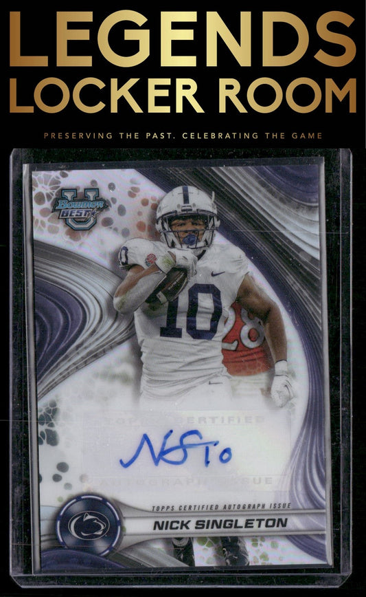 2024 Bowman University Best #BOA-NSI Nick Singleton Best of 2024 Autographs