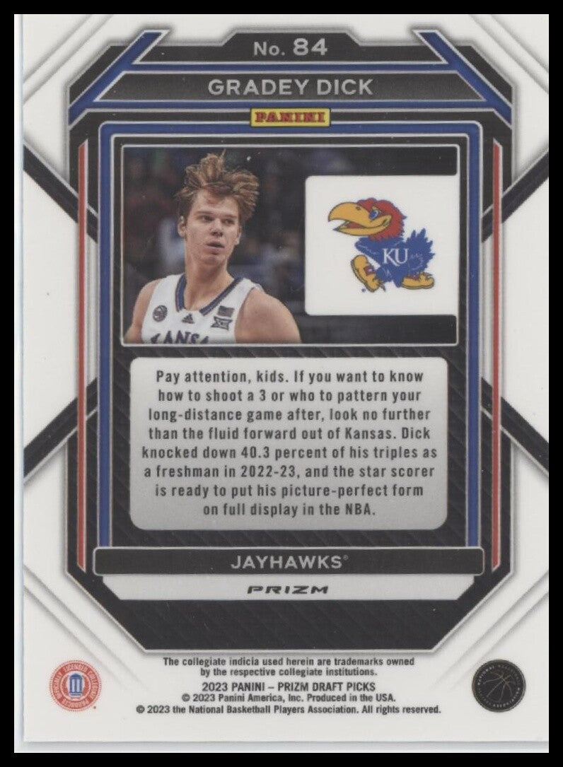 2023 Panini Prizm Draft Picks #84 Gradey Dick Green