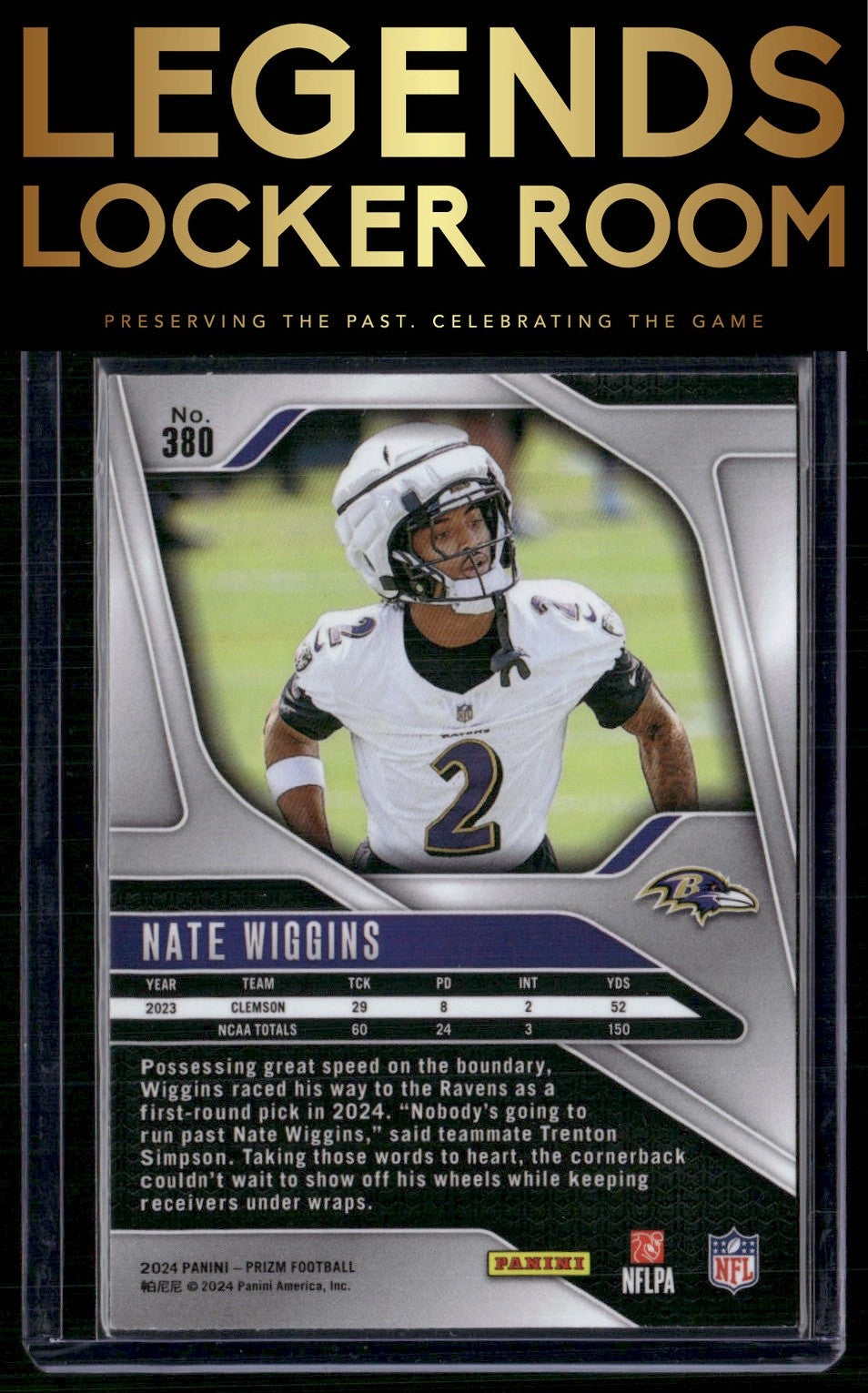 2024 Panini Prizm #380 Nate Wiggins