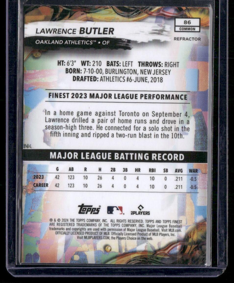 2024 Finest #86 Lawrence Butler Refractors
