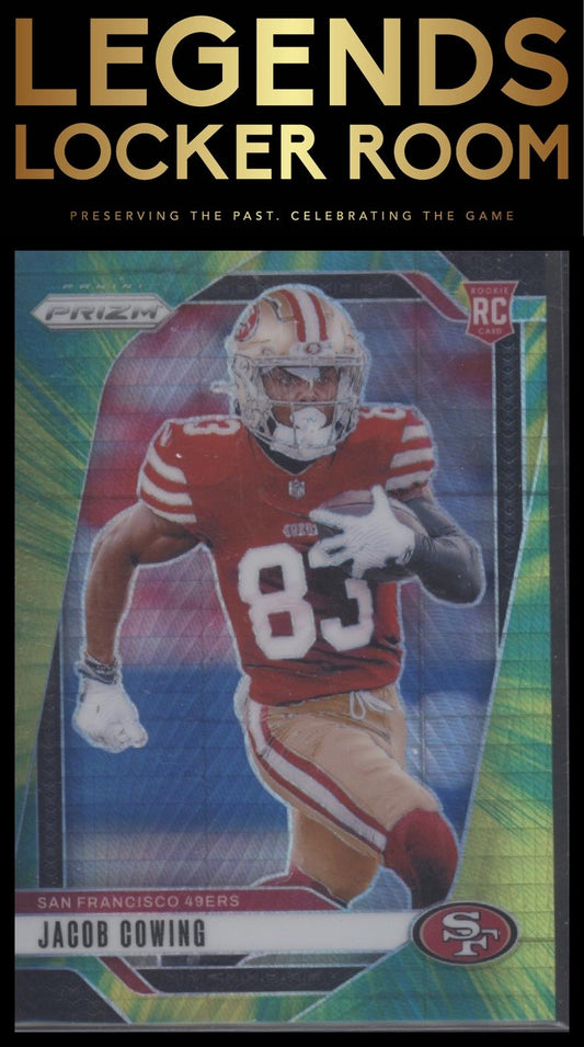 2024 Panini Prizm #335 Jacob Cowing Hyper #/180