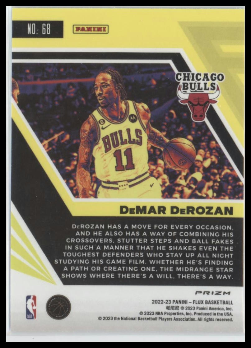 2022-23 Panini Flux #68 DeMar DeRozan Red Cracked Ice