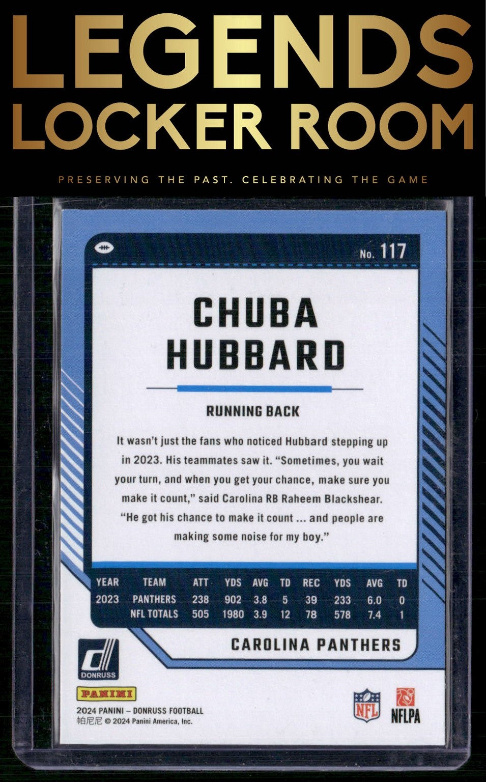 2024 Donruss #117 Chuba Hubbard