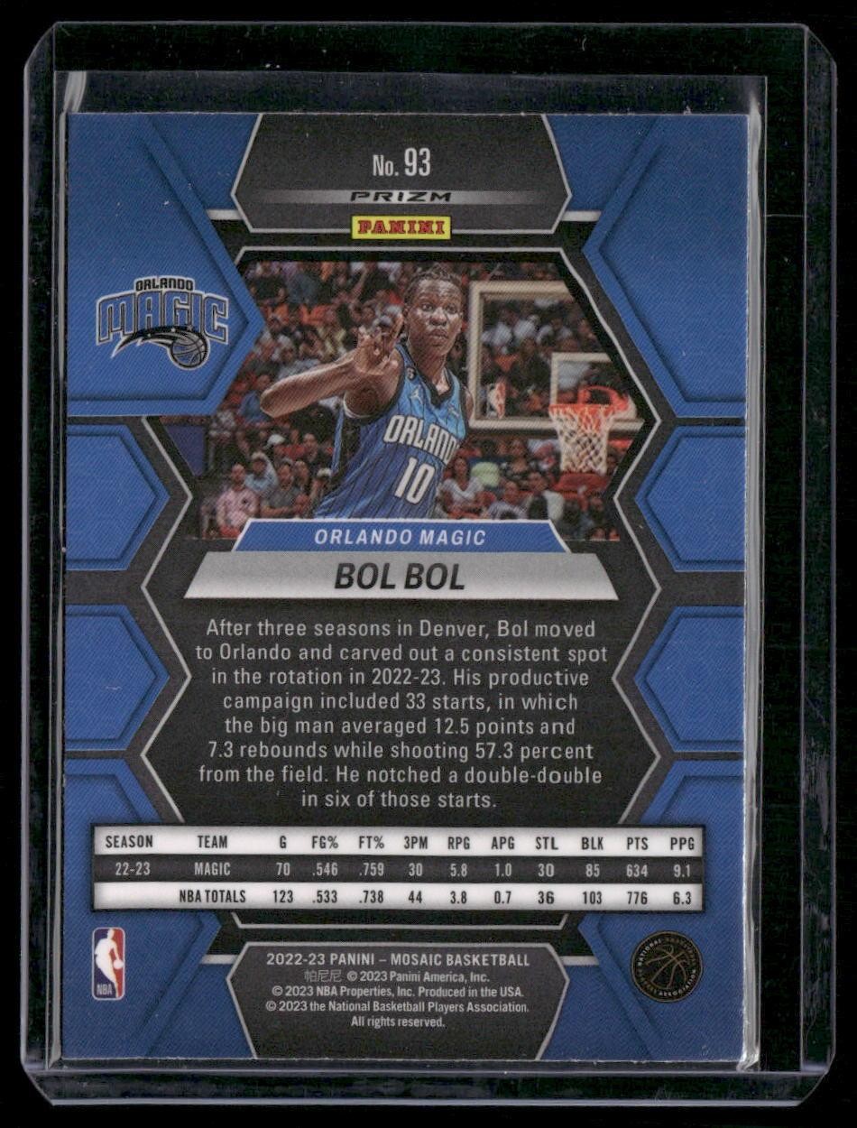 2022-23 Panini Mosaic #93 Bol Bol Green