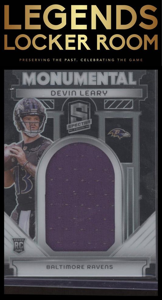 2024 panini spectra Devin Leary Monumental Material /99