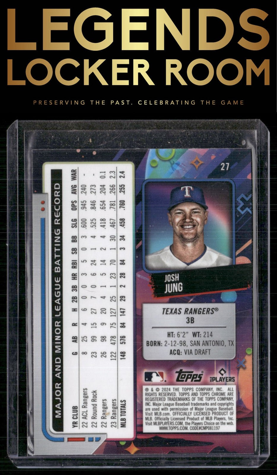 2024 Topps Chrome Cosmic #27 Josh Jung