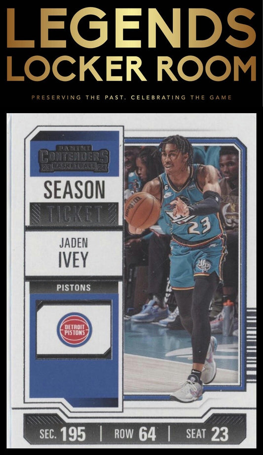 2023-24 Panini Contenders #44 Jaden Ivey Season Ticket Retail