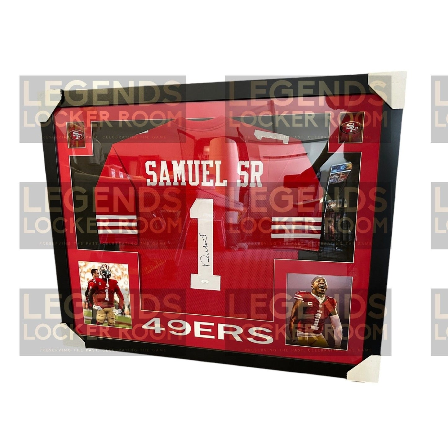 Custom Framed Deebo Samuel Autographed Jersey (With Certificate of Authenticity)