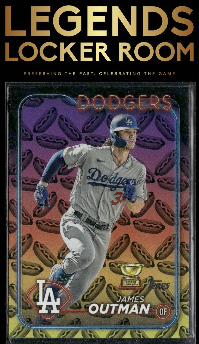 2024 Topps #362 James Outman Holiday Hot Dogs