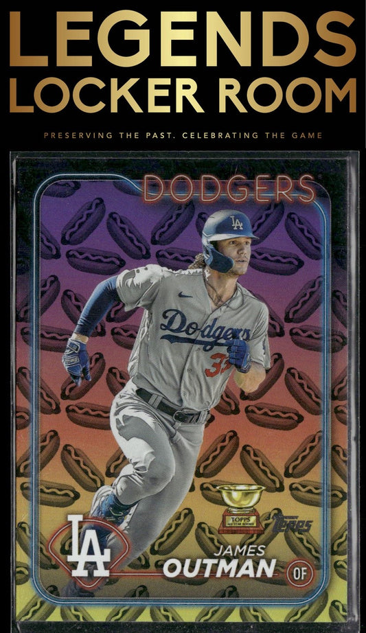 2024 Topps #362 James Outman Holiday Hot Dogs
