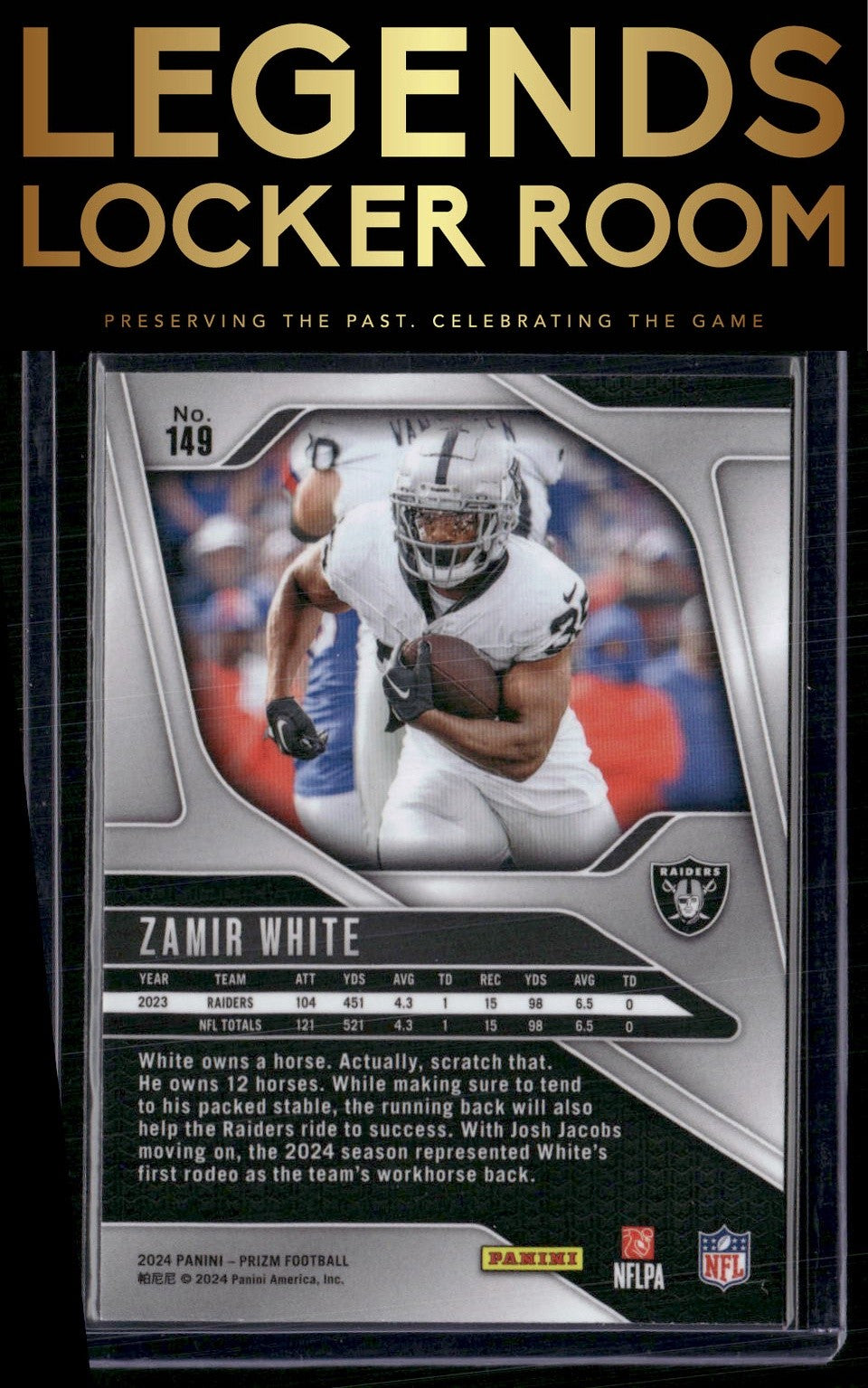 2024 Panini Prizm #149 Zamir White