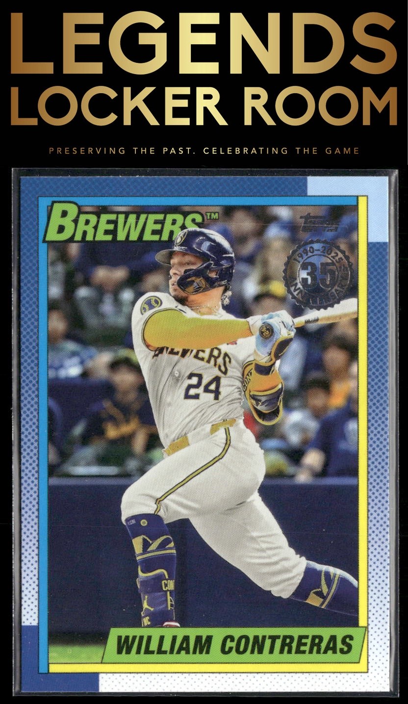 2025 Topps William Contreras 1990 Topps Baseball 35th Anniversary