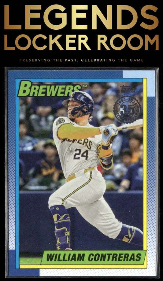 2025 Topps William Contreras 1990 Topps Baseball 35th Anniversary