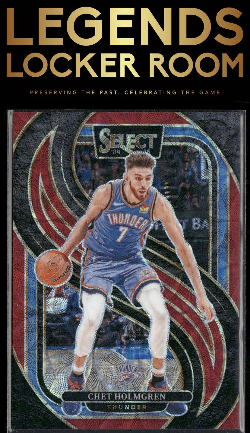 2024-25 Panini Select #128 Chet Holmgren Red Scope Prizm #/249