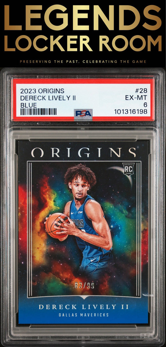 2023 Panini Origins #28 Dereck Lively Ii Blue PSA 6