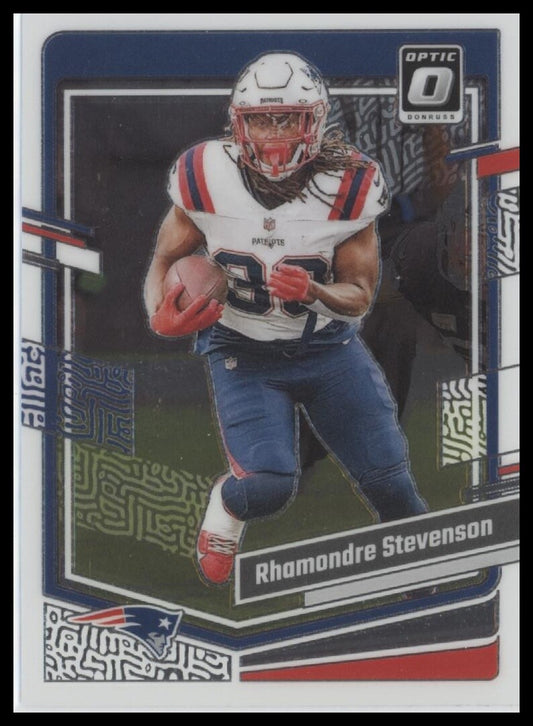 2023 Donruss Optic #131 Rhamondre Stevenson