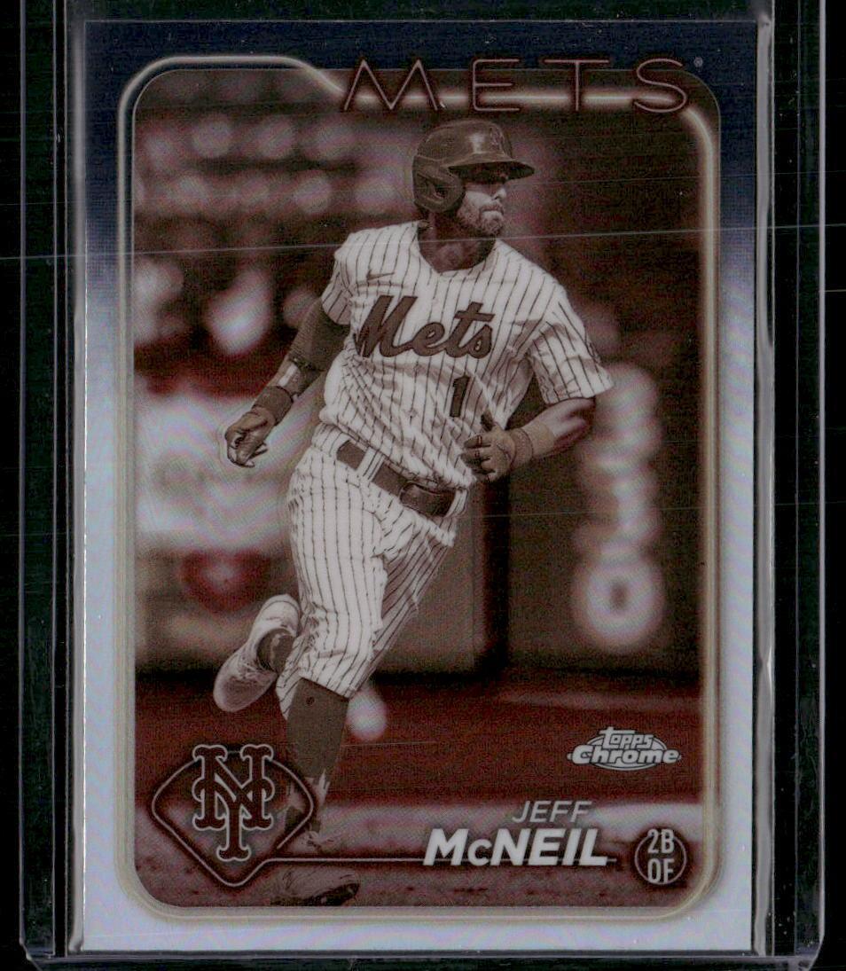 2024 Topps Chrome #289 Jeff McNeil Sepia Refractors