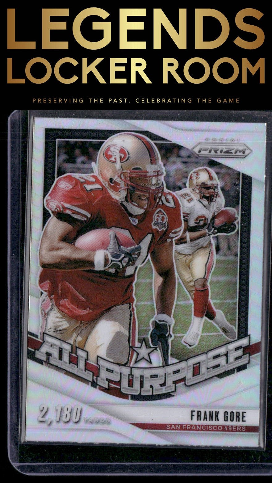 2024 Panini Prizm #15 Frank Gore All Purpose Silver Prizm