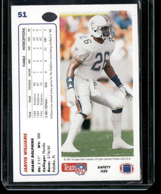 1991 Upper Deck #51 Jarvis Williams