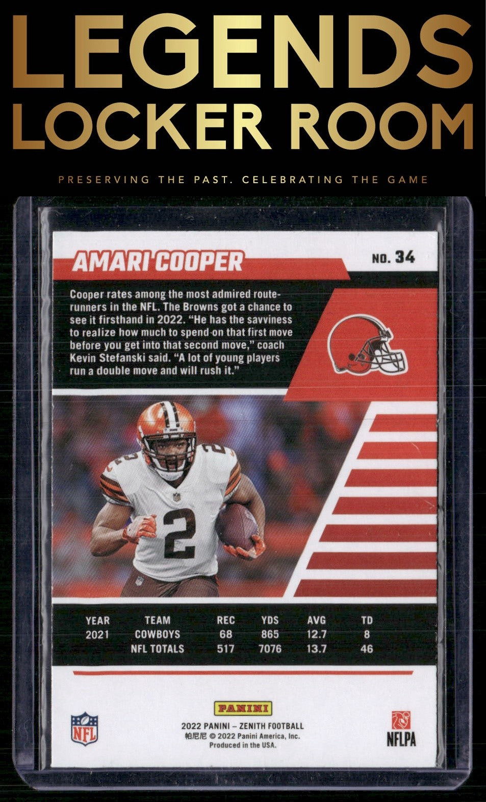 2022 Zenith #34 Amari Cooper Retail