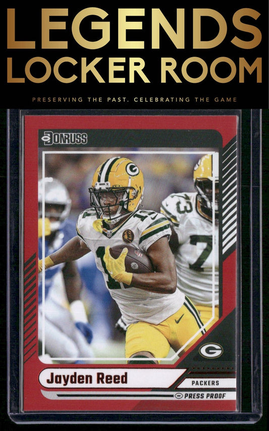 2024 Donruss #242 Jayden Reed Press Proof Red