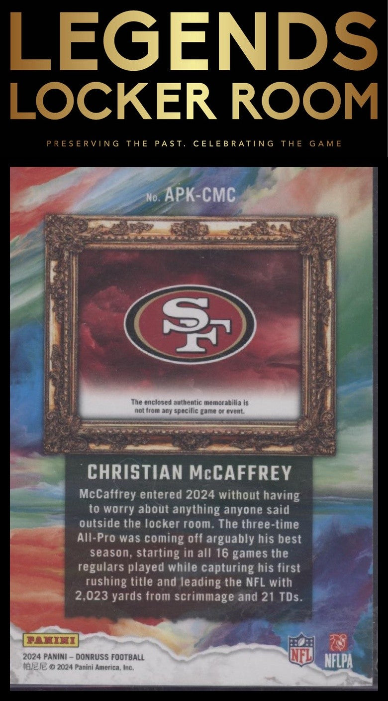 2024 Donruss #APK-CMC Christian McCaffrey All Pro Kings #/425