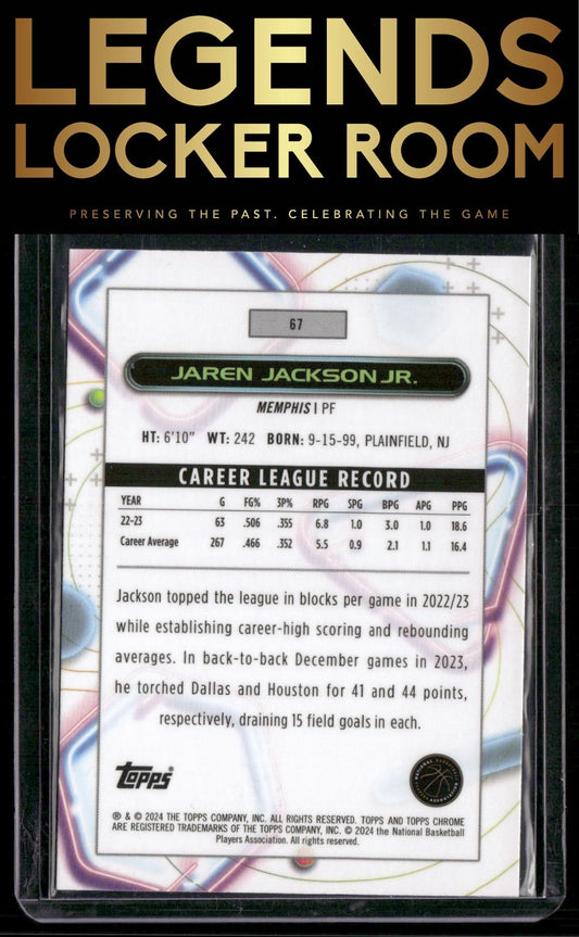 2023-24 Topps Chrome Cosmic #67 Jaren Jackson Jr.