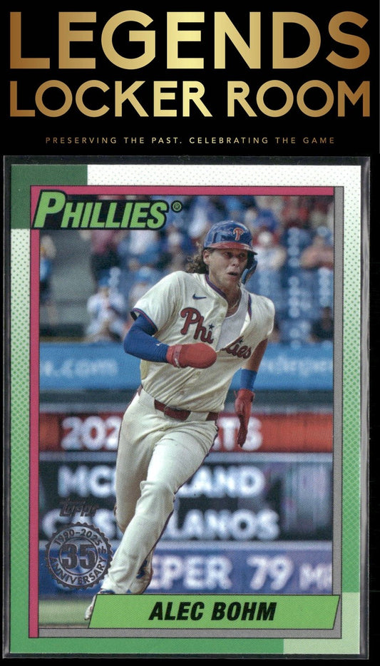 2025 Topps #90B2-21 Alec Bohm 1990 Topps Baseball 35th Anniversary (Series Two)