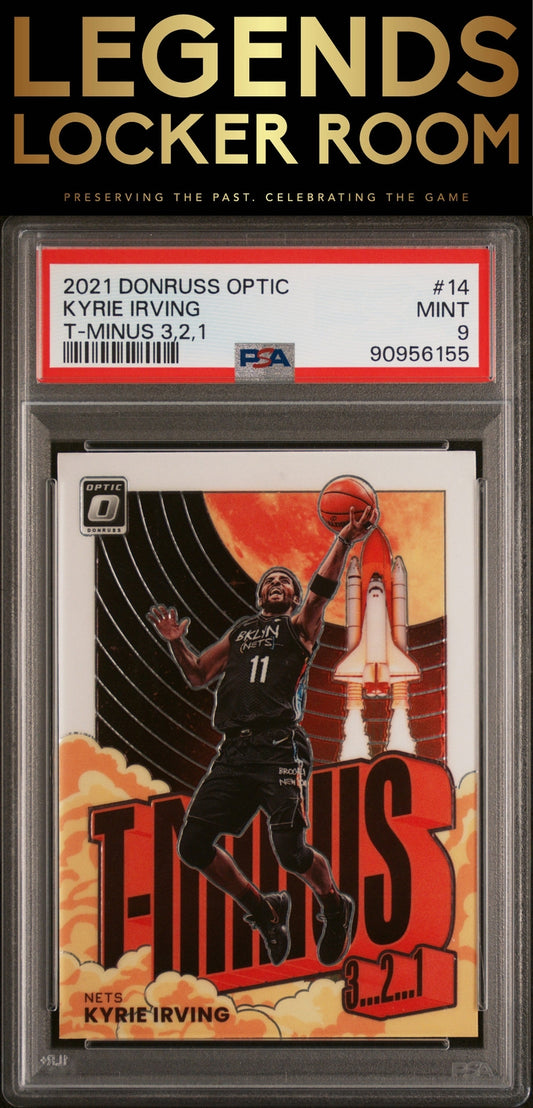 2021 Panini Donruss Optic T-Minus 3...2...1 #14 Kyrie Irving PSA 9